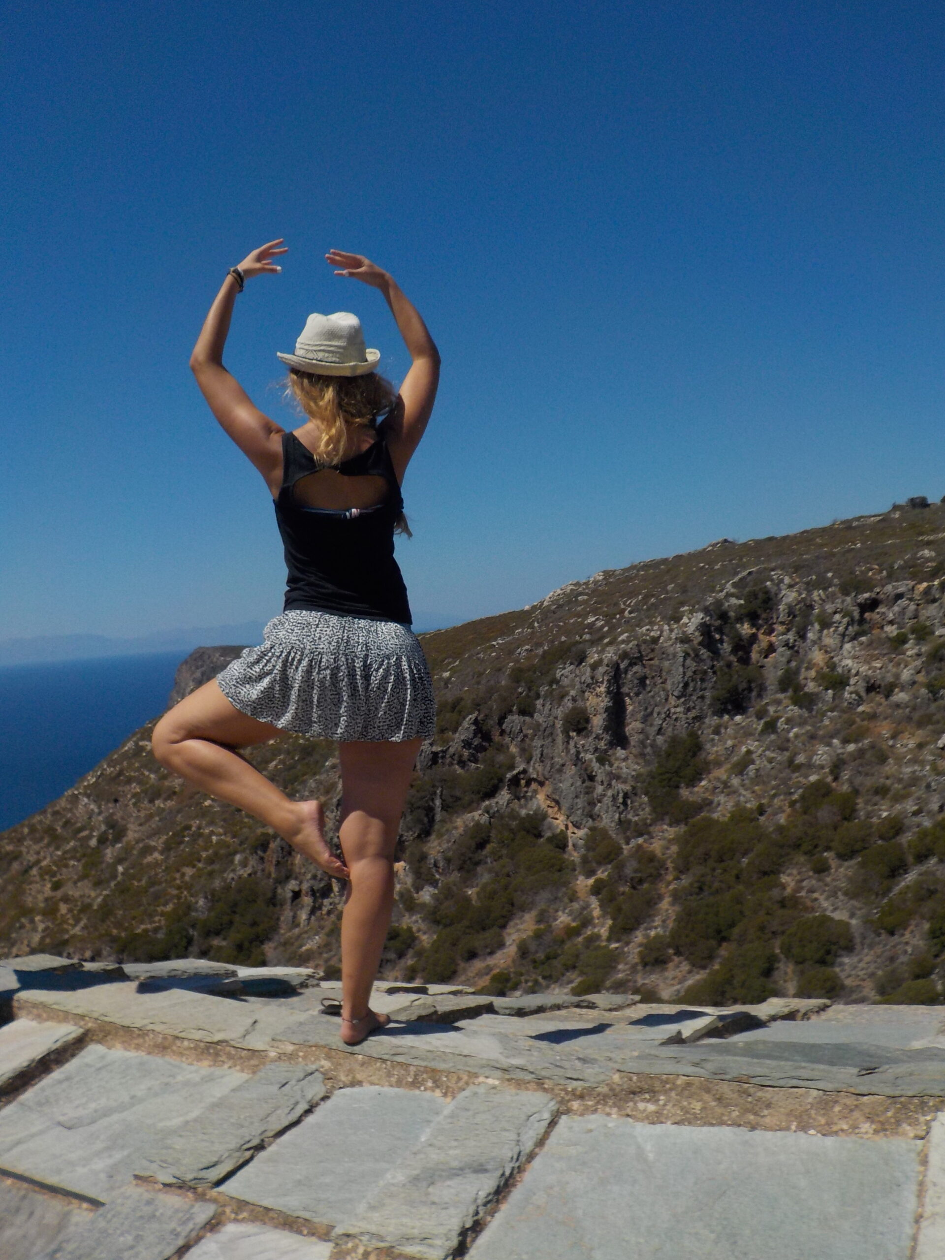 Greek Mount pilates at kithira island in Greece