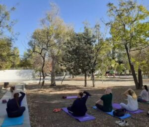 Outsoor Yoga at Ancient Corinth area