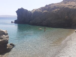 Blue lagoon beach at Astypalea